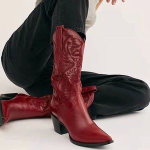 Red boots size 8.5